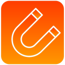 magnet, scientific OrangeRed icon