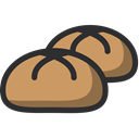 Bakery, bun, baker, food, Dessert DarkKhaki icon