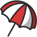 weather, Protection, Rain, save, Umbrella, Safe, rainy DarkSlateGray icon