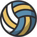 Ball, sport, equipment, training, volleyball, gym DarkSlateGray icon