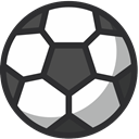 Ball, sport, Football, soccer DarkSlateGray icon
