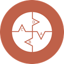 Business, ratio, chart, pie IndianRed icon