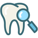 search, Dentist, medical, tooth, dental, Dentistry, oral hygiene SeaGreen icon