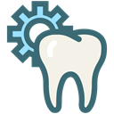 Dentistry, oral hygiene, tooth setting, Dentist, Teeth, tooth, dental SeaGreen icon