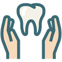 Dentist, Dentistry, Dental Care, dental health care, Hands, tooth, dental SeaGreen icon