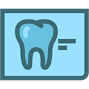 X Rays, dental records, tooth x ray, Dentist, tooth, dental, Dentistry LightSkyBlue icon