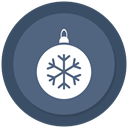 Ball, christmas, ornament, bauble DimGray icon
