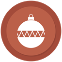 ornament, bauble, Ball, christmas IndianRed icon