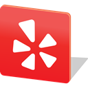 Social, share, social media, Yelp, media, Logo Crimson icon