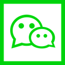 media, square, social media, Social, Colored, Wechat, High Quality Lime icon