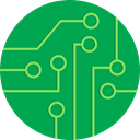Chip, Grid, electronic, Circuit, mother board, power, Board SeaGreen icon