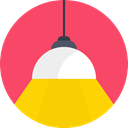 Fitting, light, lamp, shade, Lights, Lampshade Tomato icon