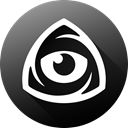 internet, Eye, Iconfinder, long shadow, icon market, iconfinder icon, iconfinder logo Black icon