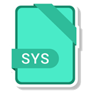 document, File, Extension, sys Turquoise icon