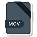 document, File, Extension, Mov DarkSlateGray icon