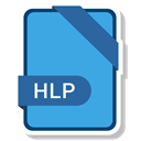 File, name, hlp, document CornflowerBlue icon
