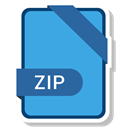 Format, Extension, document, paper, Zip CornflowerBlue icon