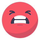Negative, Irritated, smile, Angry, Bad, Face, smiley Tomato icon