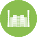 office, Building, city, hotel YellowGreen icon
