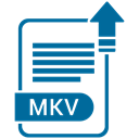 File, Format, Extension, Folder, document, paper, Mkv Teal icon