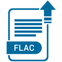Format, Extension, flac, paper, File Teal icon