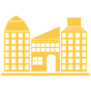 Building, city, hotel, office SandyBrown icon