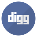 Logo, Digg, website SteelBlue icon