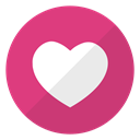 Weheartit, Heart, Logo, website MediumVioletRed icon