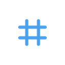 number sign, tag, twitter, hashtag Black icon
