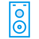 voice, announcement, sound, speaker, volume, megaphone, Loudspeakers Black icon
