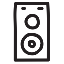announcement, megaphone, Loudspeakers, speaker, volume, voice, sound Black icon