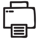 document, Print, printer, Computer, equipment, electronics, printing Black icon
