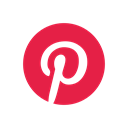 Logo, website, pinterest, pinterest logo Crimson icon