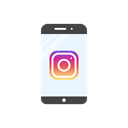 Camera, Mobile, Instagram, instagram logo Black icon