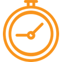 Clock, time, Alarm, watch, hour, alarm clock DarkOrange icon