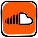media, music, Audio, Social, Soundcloud, audio distribution, music streamming OrangeRed icon