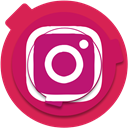 media, photo, social media, Social, Instagram, insta, socialmedia Crimson icon