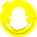 media, network, Logo, Social, snap, Snapchat, socialmedia Yellow icon