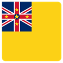 flag, niue Gold icon