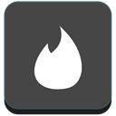 network, fire, Social, tinder DarkSlateGray icon