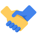 Company, shakehand, Business, join, work, Hands Black icon