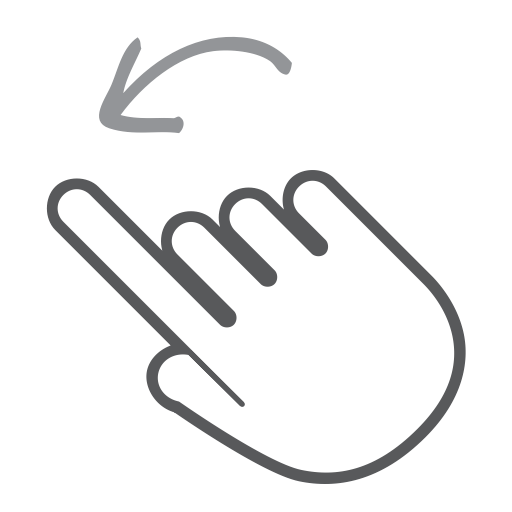 Hand, scroll, Left, Finger, Gesture, swipe, interactive icon