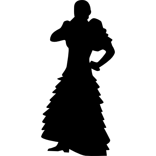 Silhouette, people, flamenco, dancer, shape, model, Flamenco Icons ...