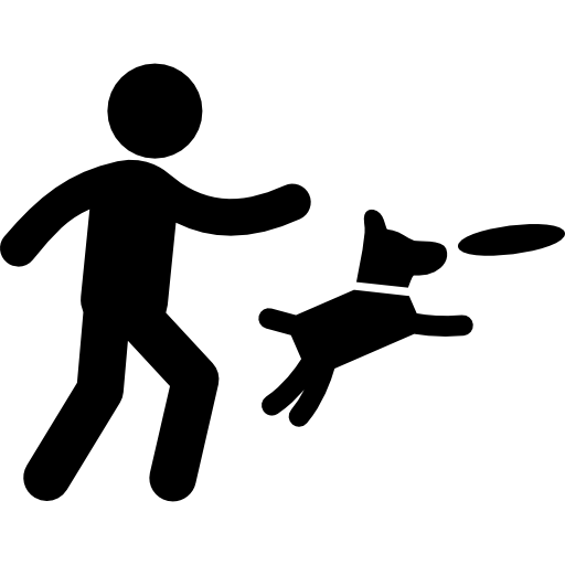 playing, Fun, throwing, dogs, jumping, Animals, Man, pet, dog, disc icon