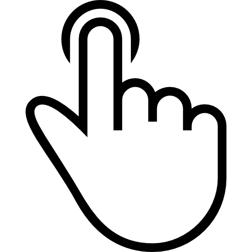 Finger, One, tap, Hand, touching, symbol, Haw Gestures Stroke, Gestures ...