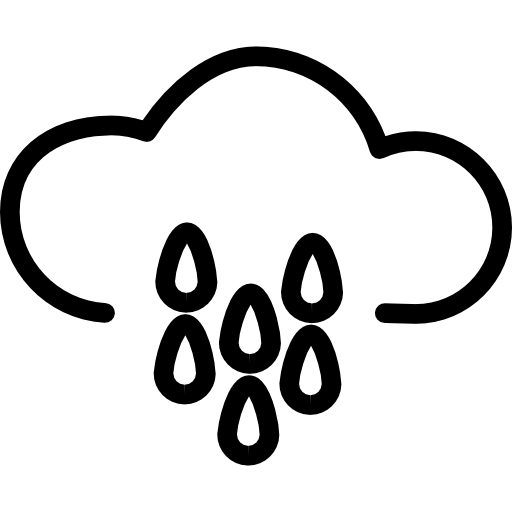 black and white cloud outline