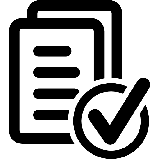 document icon approval interface tick, File, mark, document, Approved, documents,