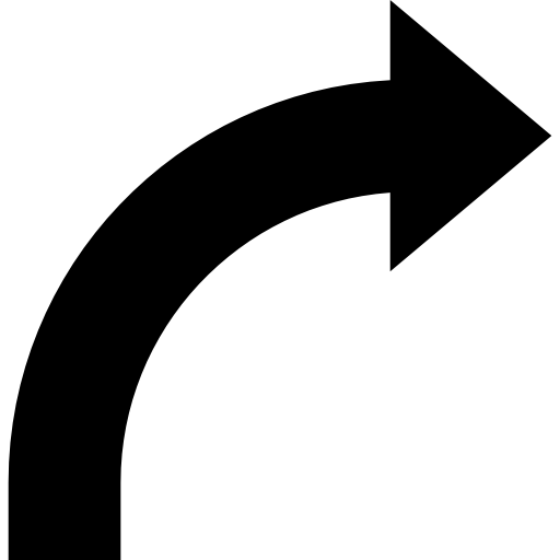 Download Curved Arrow, right arrow, directional, Arrows ...
