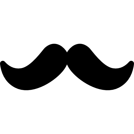 moustache, male, Facial Hair, Costume icon