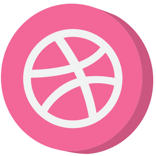 social media, dribbble icon